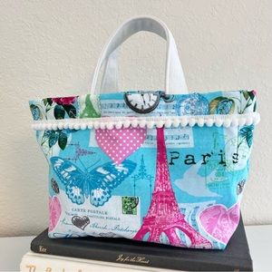 Handmade Paris Mini Tote Bag